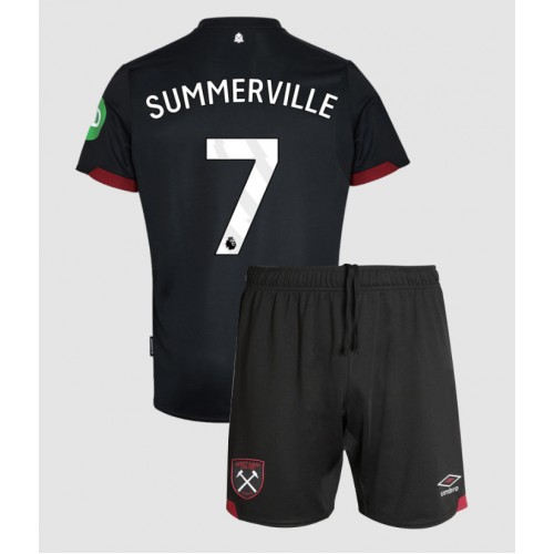 Dres West Ham United Crysencio Summerville #7 Gostujuci za djecu 2024-25 Kratak Rukav (+ kratke hlače)